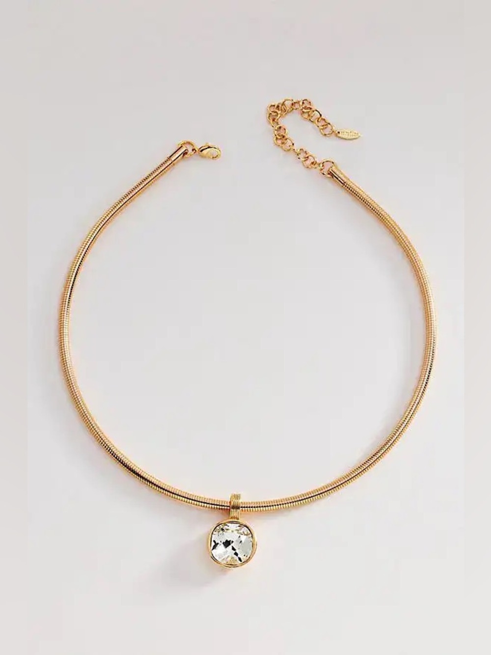 Crystal Pendant Statement Necklace Anthropologie New